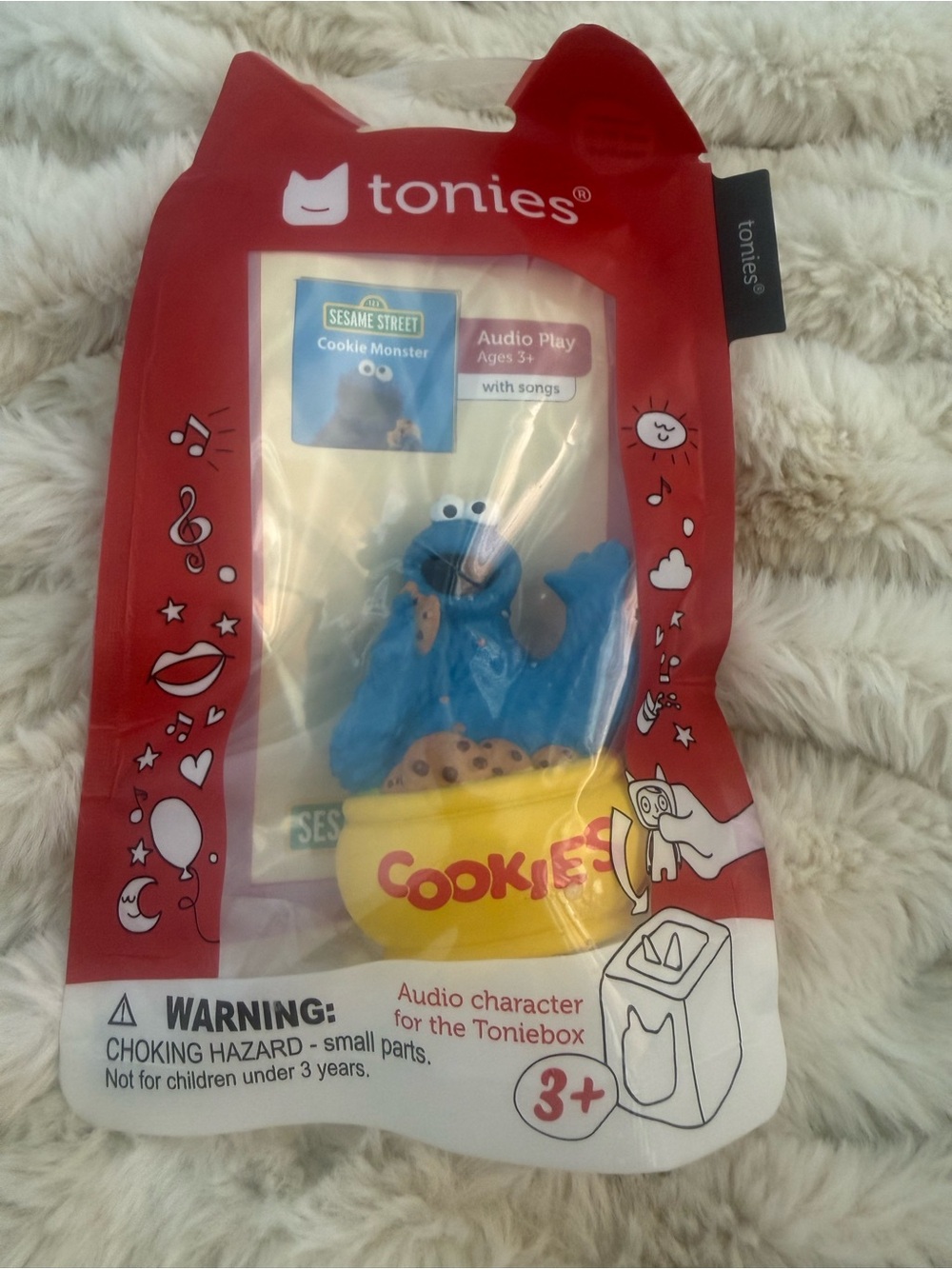 Tonies Sesame Street Cookie Monster Tonie - Blue with Yellow Cookie Jar